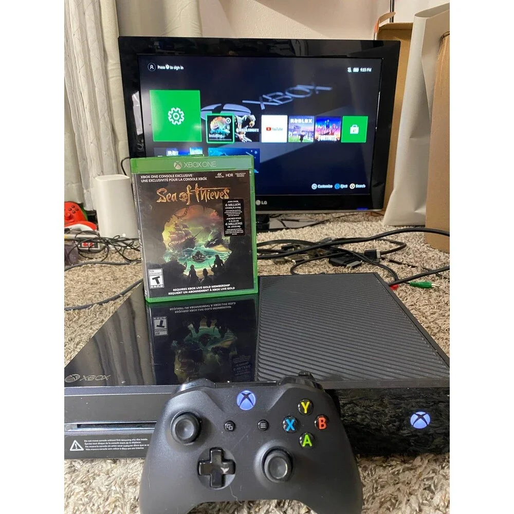 Microsoft Xbox One 500GB Console - Black Tested Works Controller w cords XB1 XOn
